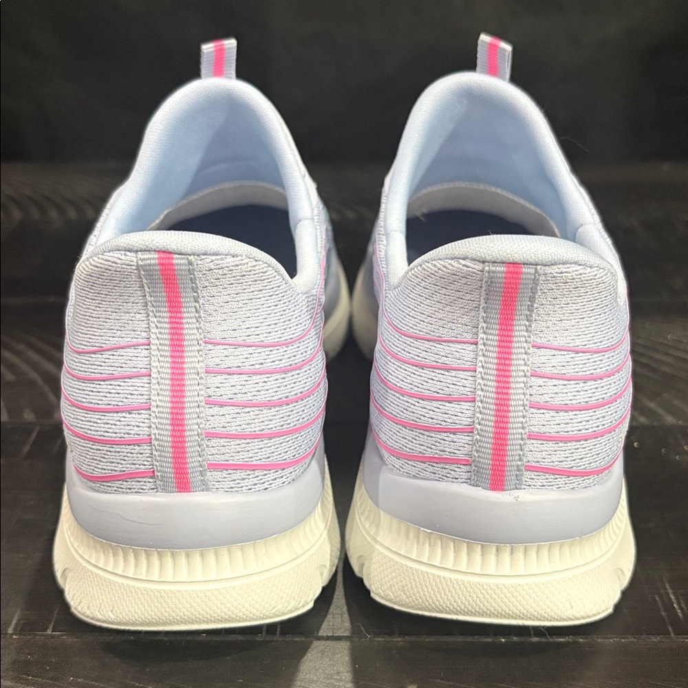 Skechers Pastel Blue and Pink Slip-On Athletic Shoes NWOT - Picture 4 of 6